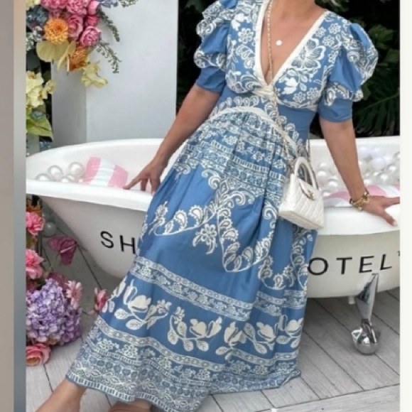 FARM Rio Dresses & Skirts - New FARM Rio x Anthropologie Sweet Garden Maxi Dress